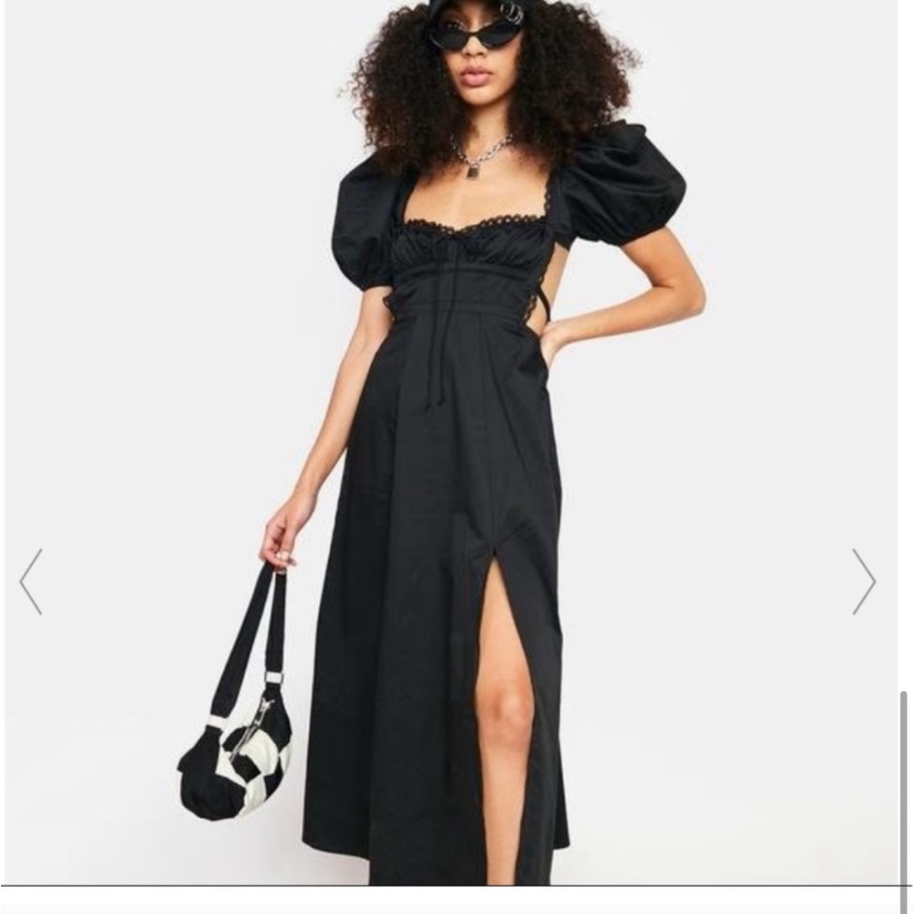 For Love and Lemons Black Carey Dress